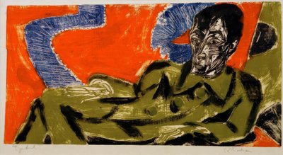 Portrait of Otto Mueller by Ernst Ludwig Kirchner